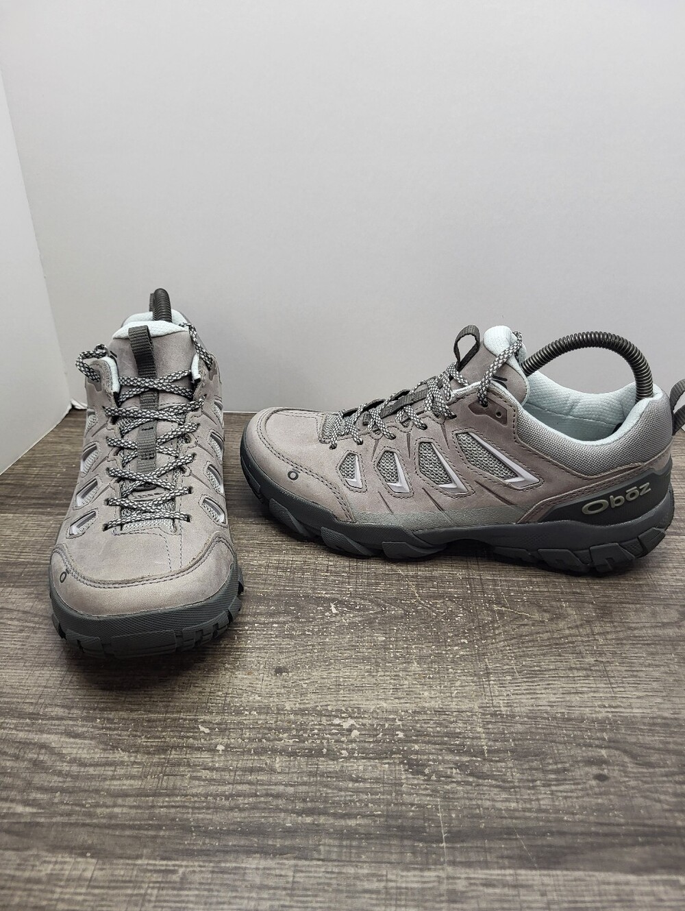 Oboz Sawtooth X Low Waterproof Hiking Shoes Drizzle Grey Women's Size 8.5